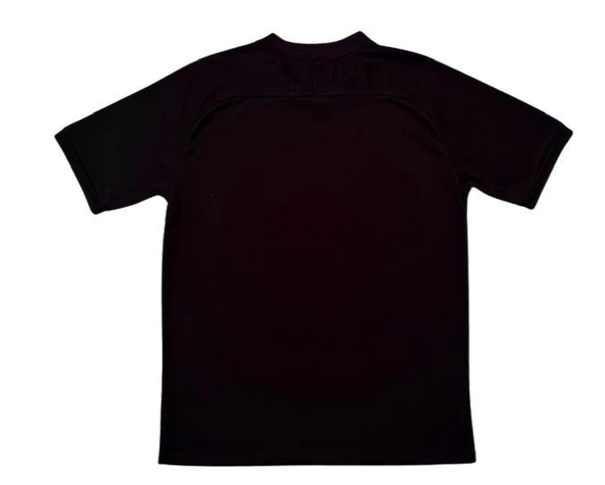 Holographic Black Football Shirt, English Writing - Regular Fit