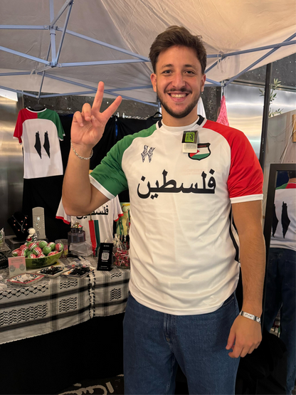 Tricolor Football Shirt, Arabic Writing - Regular Fit