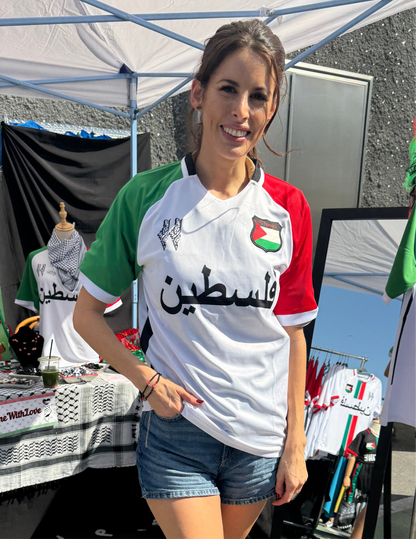Tricolor Football Shirt, Arabic Writing - Regular Fit