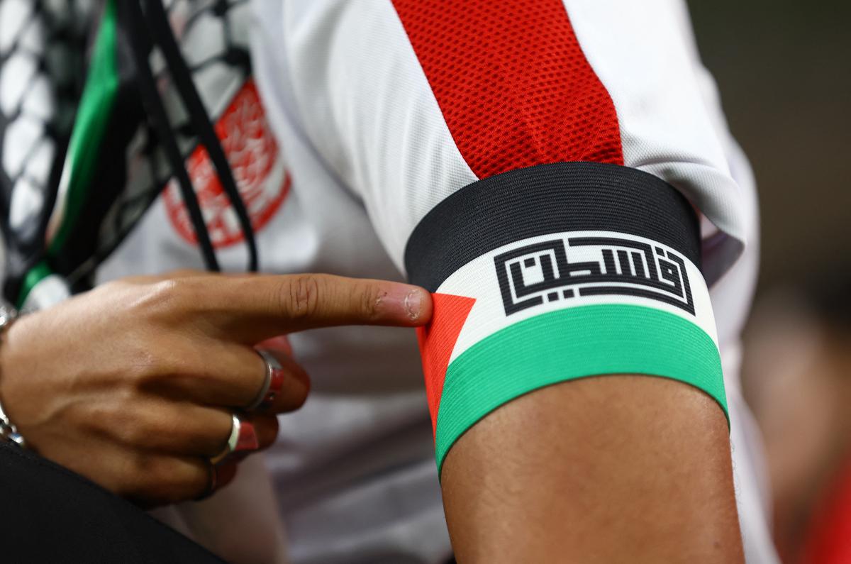 Kids Palestine Flag Armband – Arabic “فلسطين” Design