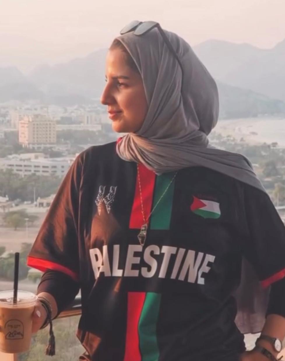 Striped Black Football Shirt, English Writing - Regular Fit